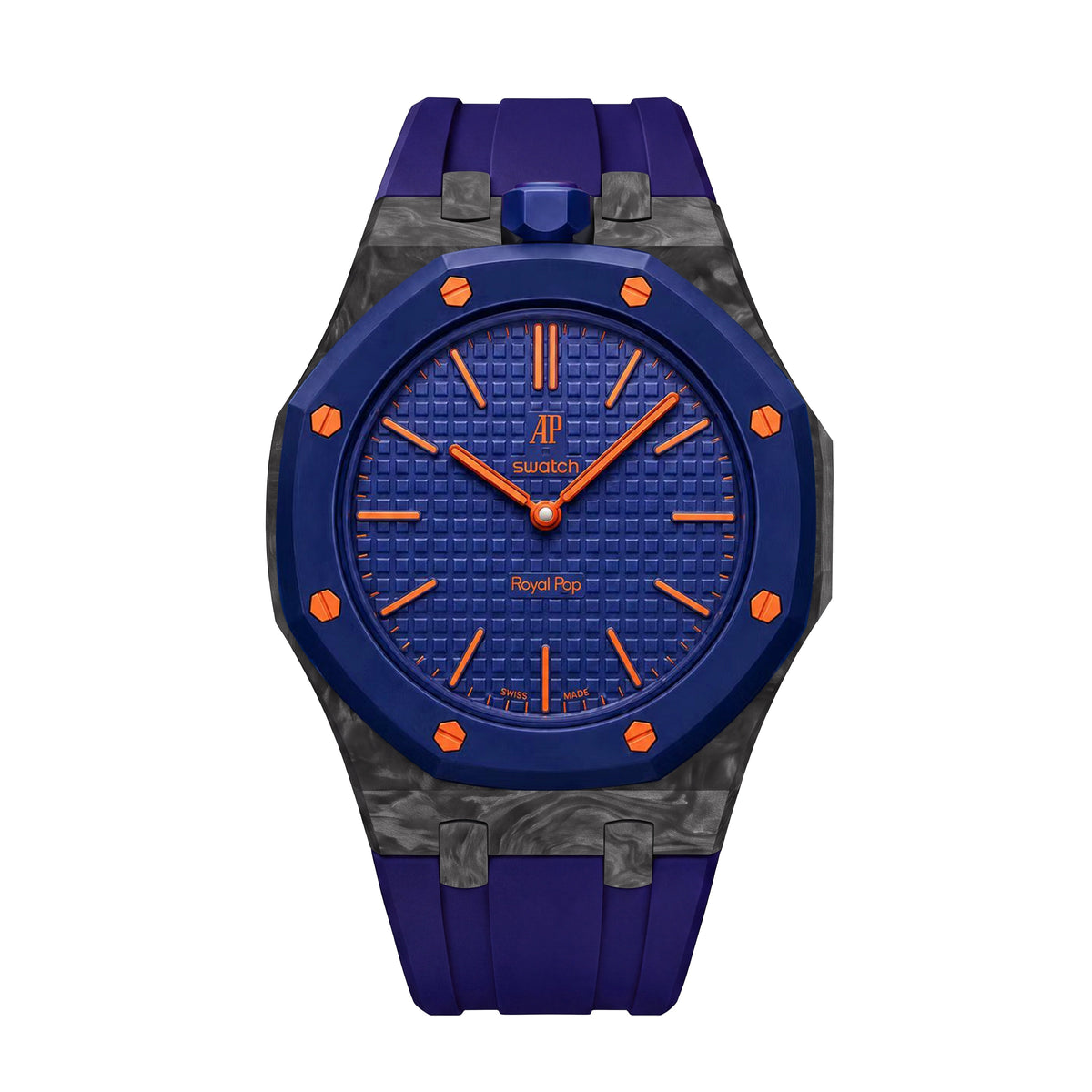 Royal Oak Pop Exclusive Gehäuse aus Karbonfaser & Silikonarmband