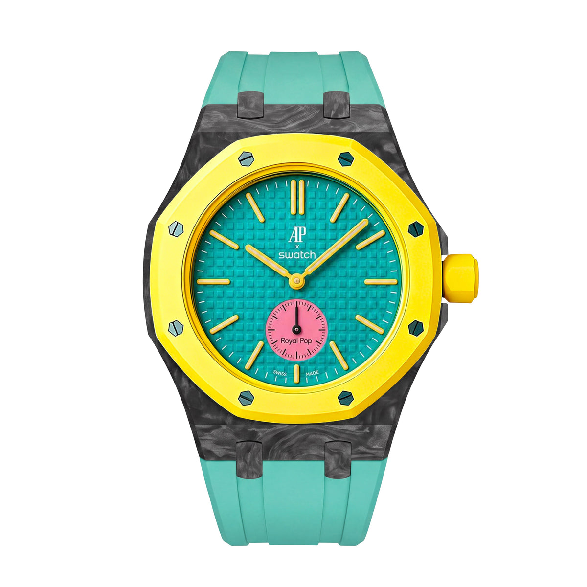 Royal Oak Pop Exclusive Gehäuse aus Karbonfaser & Silikonarmband