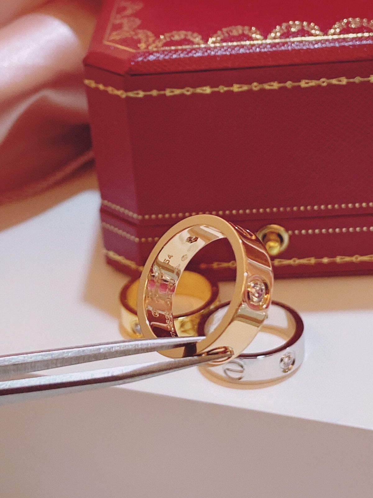 [⭐⭐JeweliWhal]Three-Diamond Ring