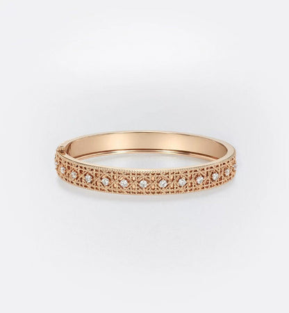 [⭐⭐JeweliWhal]2026 WOVEN-PATTERN BRACELET SET WITH FULL DIAMOND INLAY THREE-COLORS