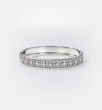 [⭐⭐JeweliWhal]2026 WOVEN-PATTERN BRACELET SET WITH FULL DIAMOND INLAY THREE-COLORS