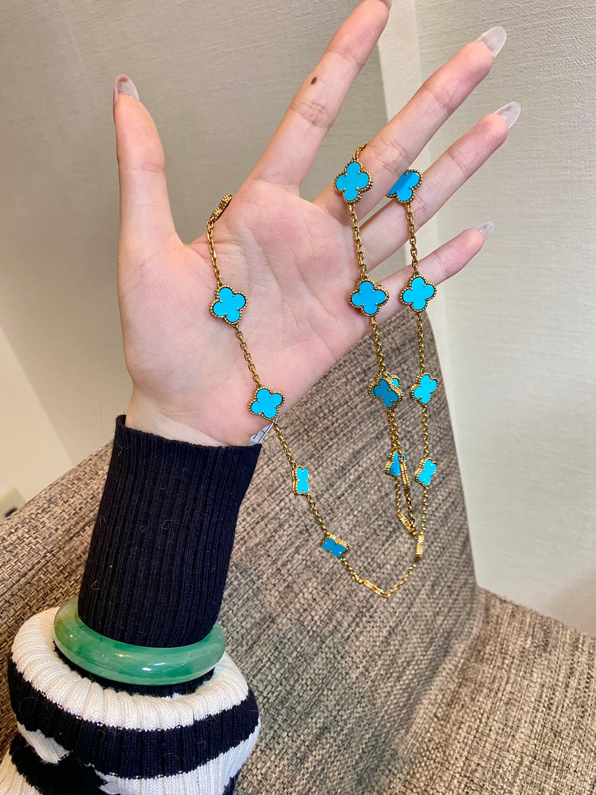 [⭐⭐JeweliWhal]CLOVER 20 MOTIFS TURQUOISE GOLD