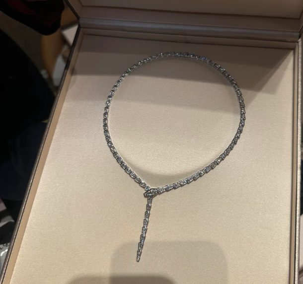 [⭐⭐JeweliWhal]NEW！SERPENT DIAMOND NECKLACE