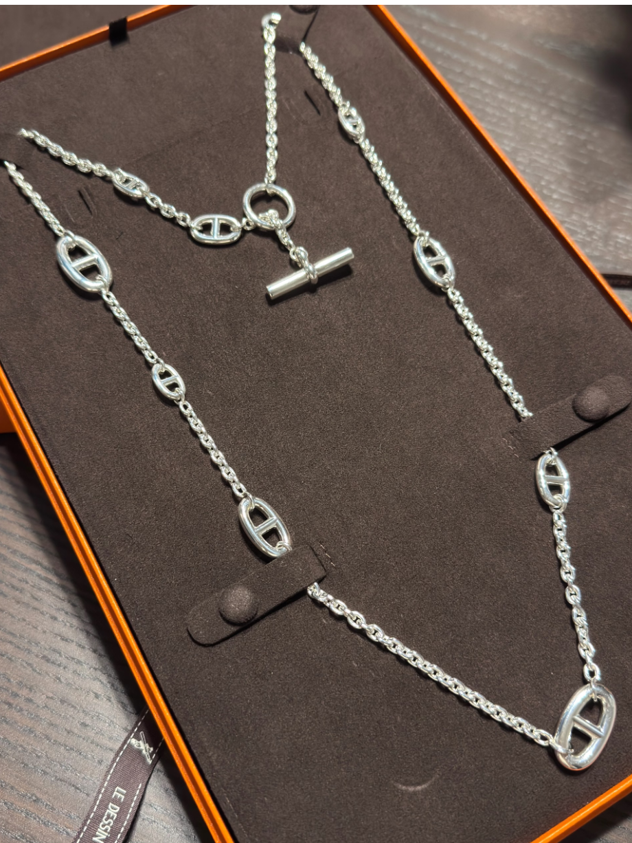 [⭐⭐JeweliWhal]Classic Silver Sweater Chain