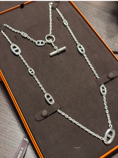 [⭐⭐JeweliWhal]Classic Silver Sweater Chain