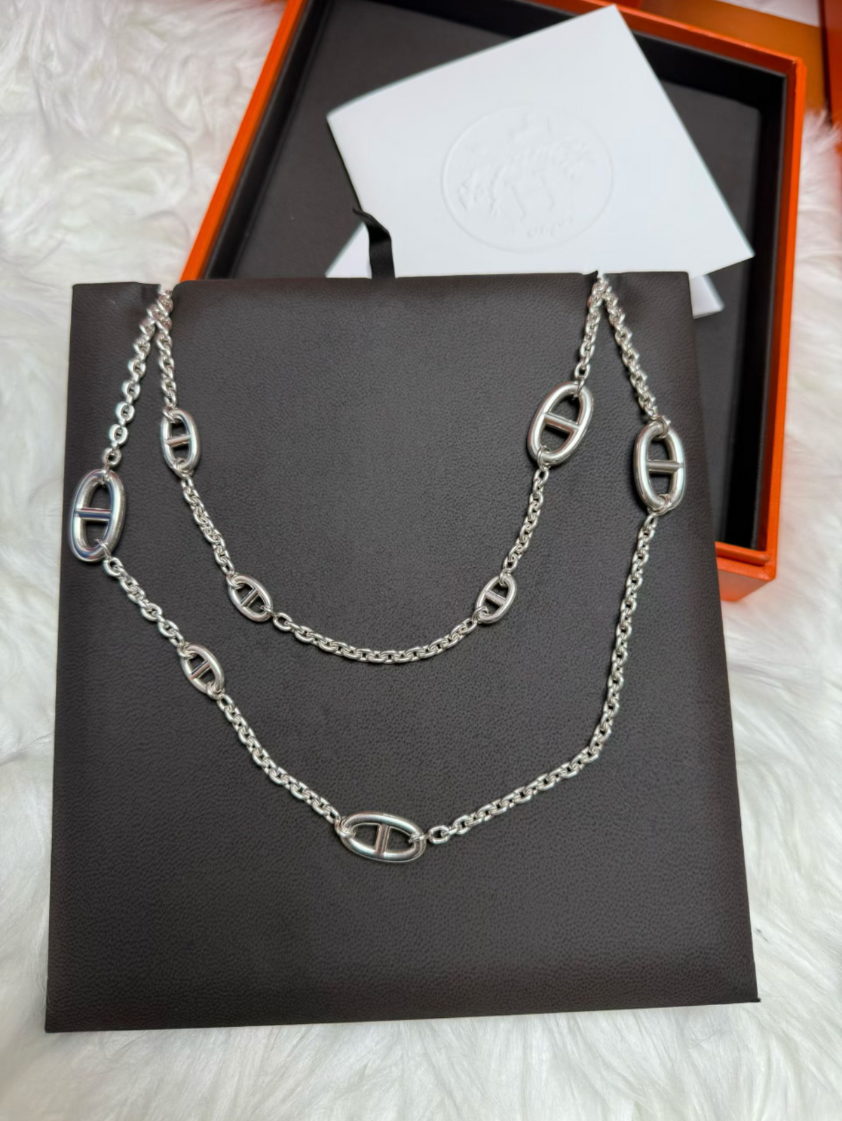 [⭐⭐JeweliWhal]Classic Silver Sweater Chain