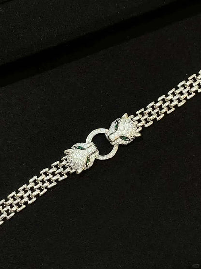 [⭐⭐JeweliWhal] DOPPEL-PANTHERARMBAND