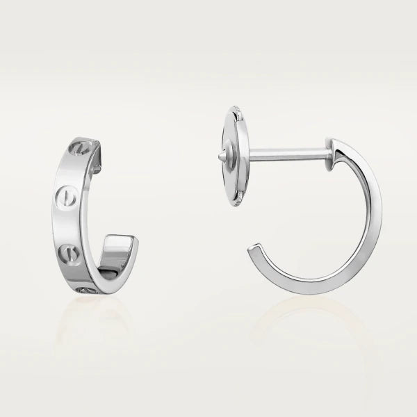 [⭐⭐JeweliWhal]LOVE EARRINGS 2.65MM SILVER