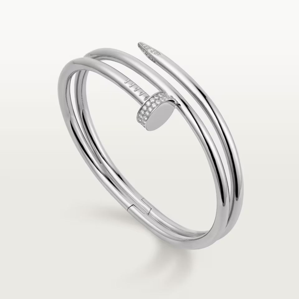 [⭐⭐JeweliWhal]JUSTE BRACELET 3.5MM DOUBLE ROW DIAMOND