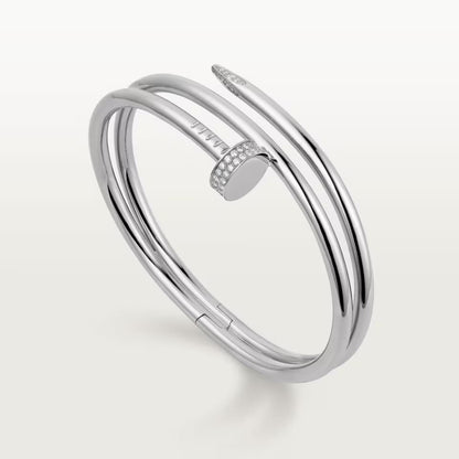 [⭐⭐JeweliWhal]JUSTE BRACELET 3.5MM DOUBLE ROW DIAMOND