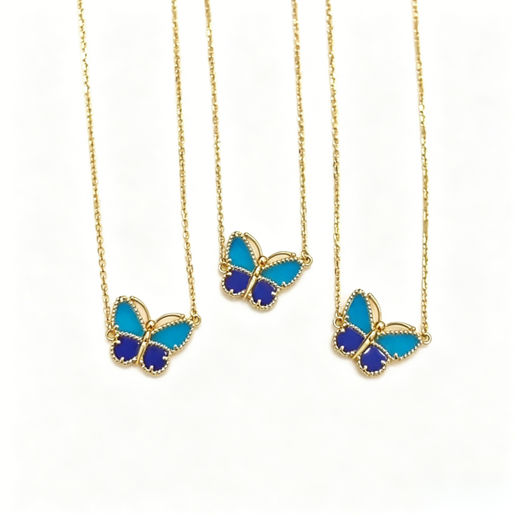 [⭐⭐JeweliWhal]  2026 NEW LUCKY BUTTERFLY 1 MOTIFS NECKLACE