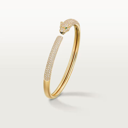 [⭐⭐JeweliWhal]PANTHERE FULL DIAMOND OPEN BRACELET