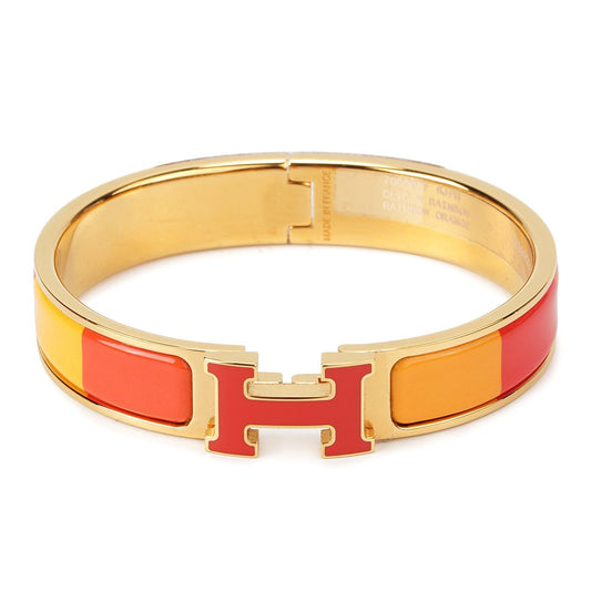 [⭐⭐JeweliWhal]H BRACELET ORANGE RAINBOW CERAMIC