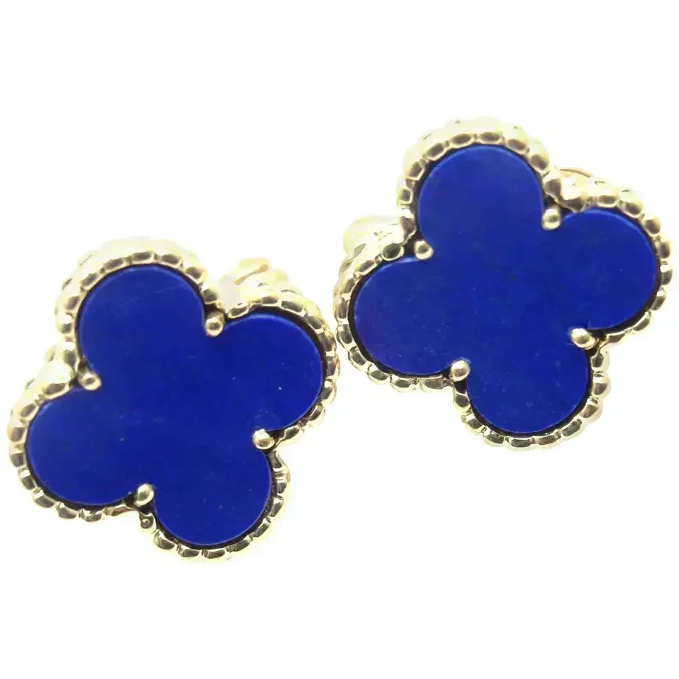 [⭐⭐JeweliWhal]CLOVER MINI 9.5MM TURQUOISE EARRINGS