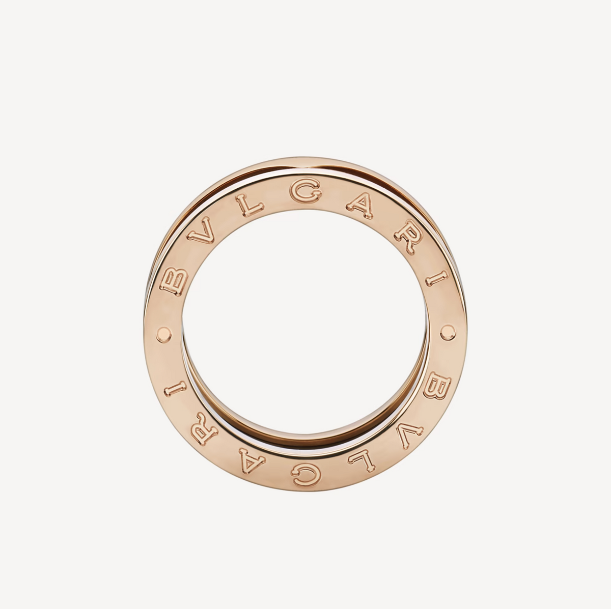 [⭐⭐JeweliWhal]ZERO 1 ZWEIREIHIGER RING MIT SCHLAUFEN AUS SCHWARZER KERAMIK UND ROSÉGOLD