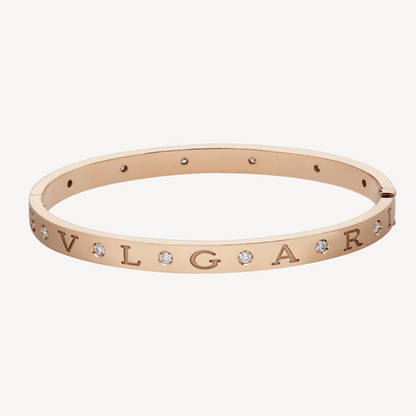 [⭐⭐JeweliWhal]ZERO 1 PINK GOLD 12 DIAMONDS BRACELET