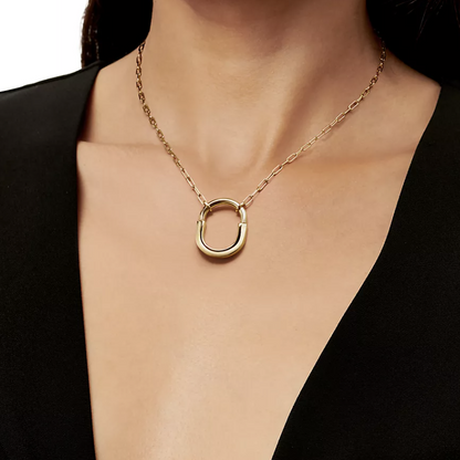 [JeweliWhal]LOCK NECKLACE GOLD