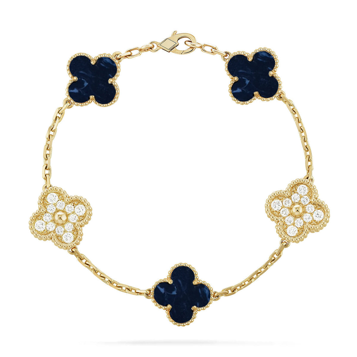 [⭐⭐JeweliWhal]CLOVER 5 MOTIF PIETERSITE BRACELET COLLECTION