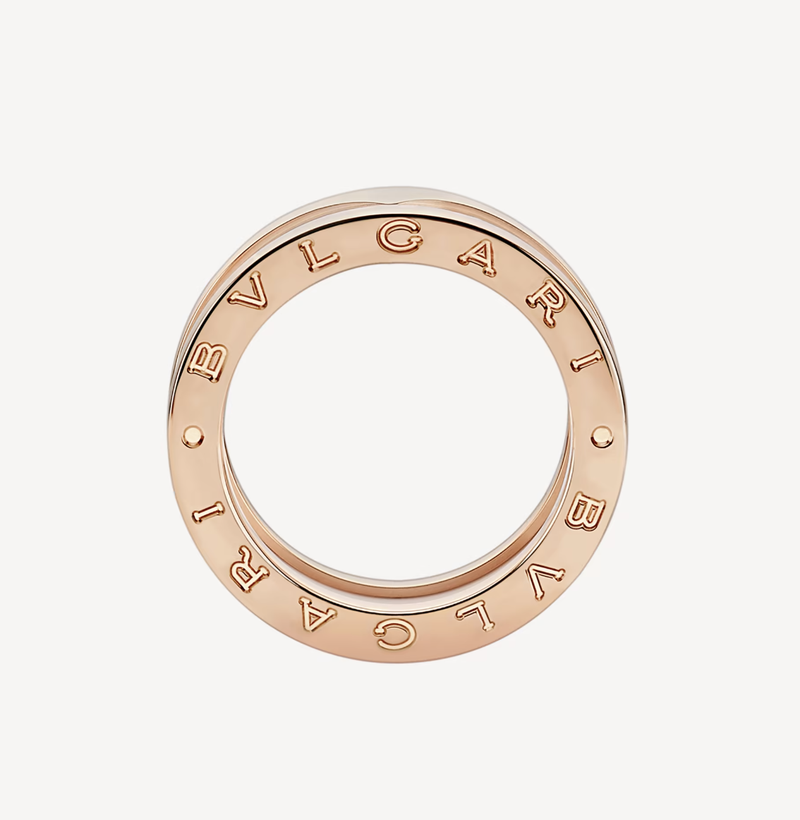 [⭐⭐JeweliWhal]ZERO 1 ZWEIREIHIGE RINGE UND WEISSER KERAMIK-SPIRALRING IN ROSÉGOLD
