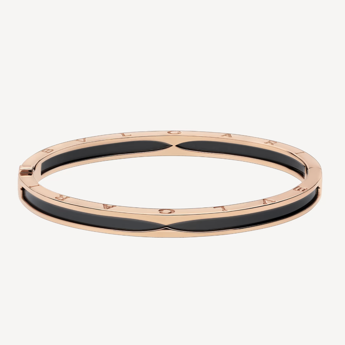 [⭐⭐JeweliWhal]ZERO 1 PINK GOLD WITH BLACK CERAMIC BRACELET