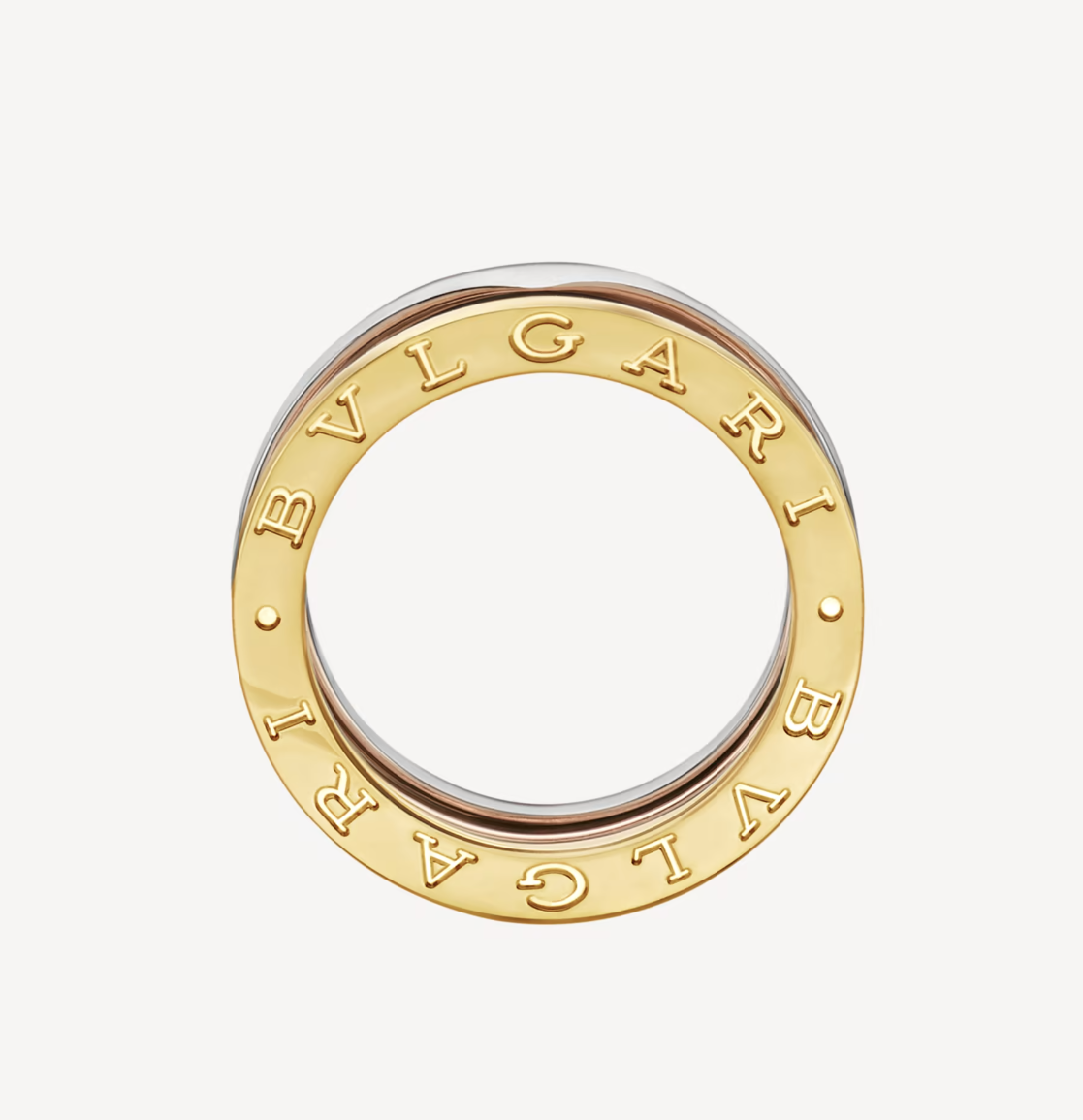 [⭐⭐JeweliWhal]ZERO 1 THREE-BAND ROSE WHITE AND YELLOW RING