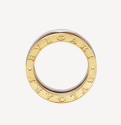 [⭐⭐JeweliWhal]ZERO 1 THREE-BAND ROSE WHITE AND YELLOW RING