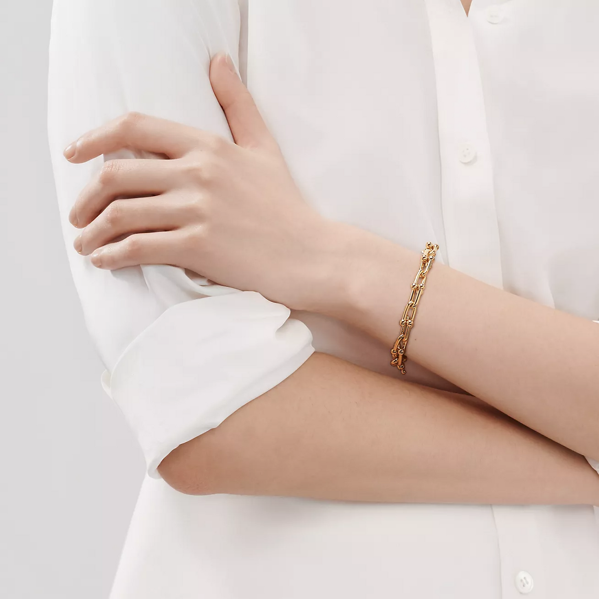 [JeweliWhal]HARDWEAR MEDIUM LINK 20 MOTIF GOLD BRACELET