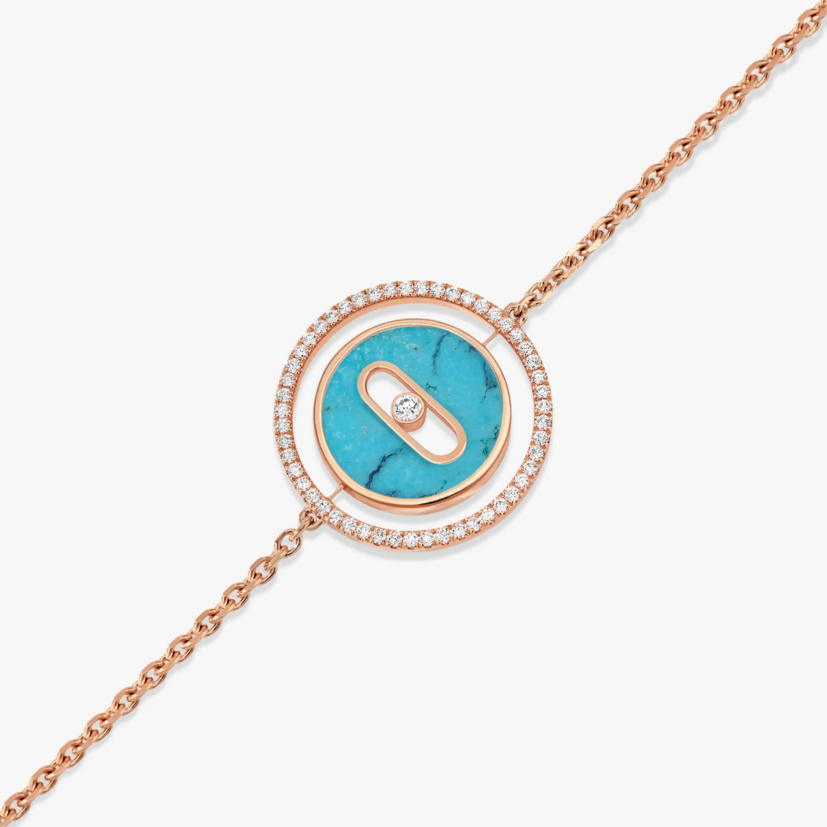 [⭐⭐JeweliWhal]Demo MOVE TÜRKIS PINKGOLD DIAMANTARMBAND