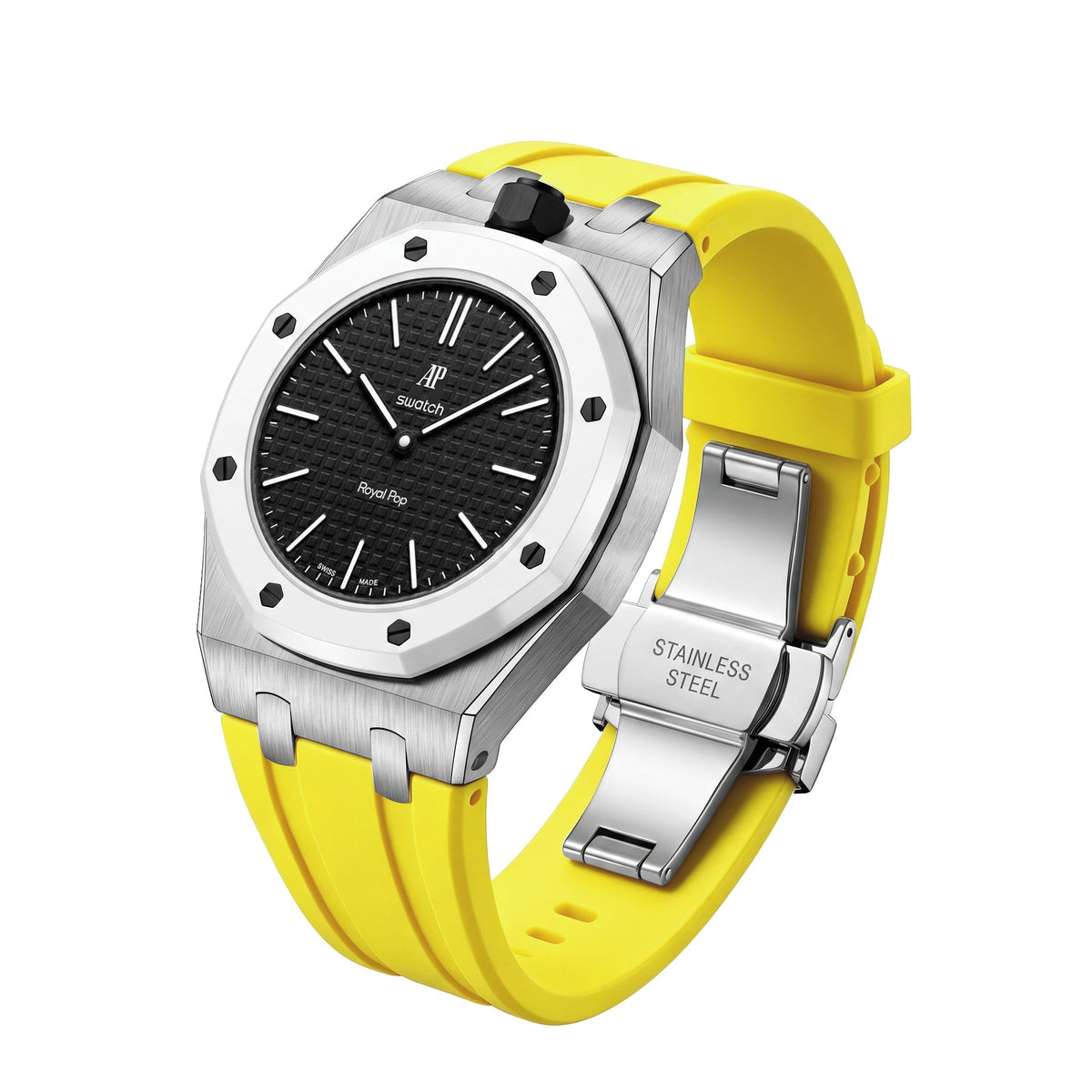 Royal Oak Pop Exklusives Stahlgehäuse & Silikonarmband mit Halterung