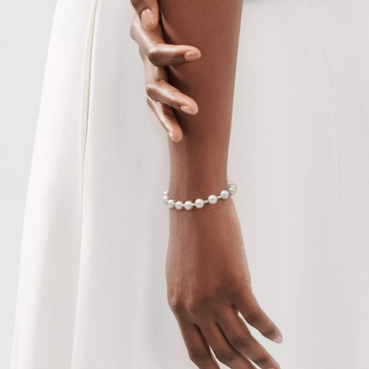 [JeweliWhal]PEARL 7-8MM SILVER BRACELET