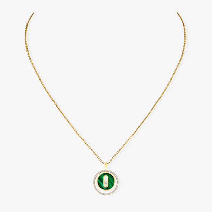 [⭐⭐JeweliWhal]Demo MOVE 1 DIAMOND MALACHITE GOLD DIAMOND NECKLACE