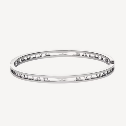 [⭐⭐JeweliWhal]ZERO 1 SPIRAL LOGO SILVER BRACELET