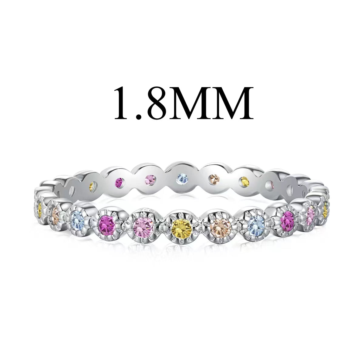 [Manual]Unique Scintillating Round Cut Daily Ring