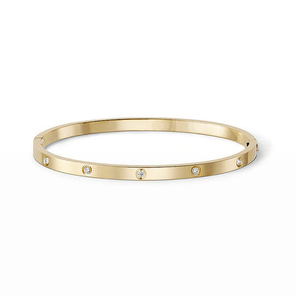 [⭐⭐JeweliWhal]LOVE BRACELET 3.65MM 10 DIAMONDS