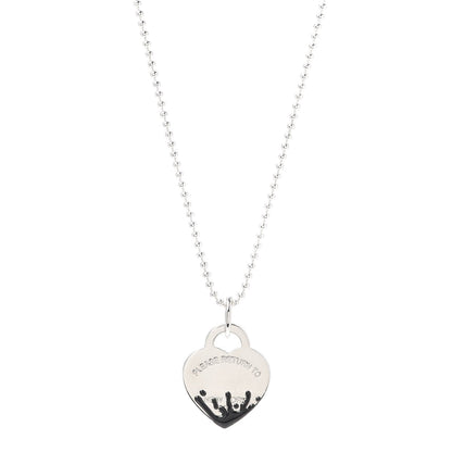 [JeweliWhal]COLOUR HEART SPLASH TAG NECKLACE