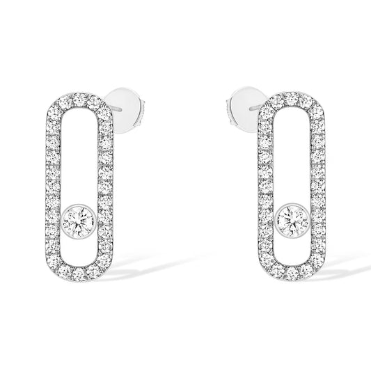 [⭐⭐JeweliWhal]MOVE UNO STUD DIAMOND PAVED EARRINGS