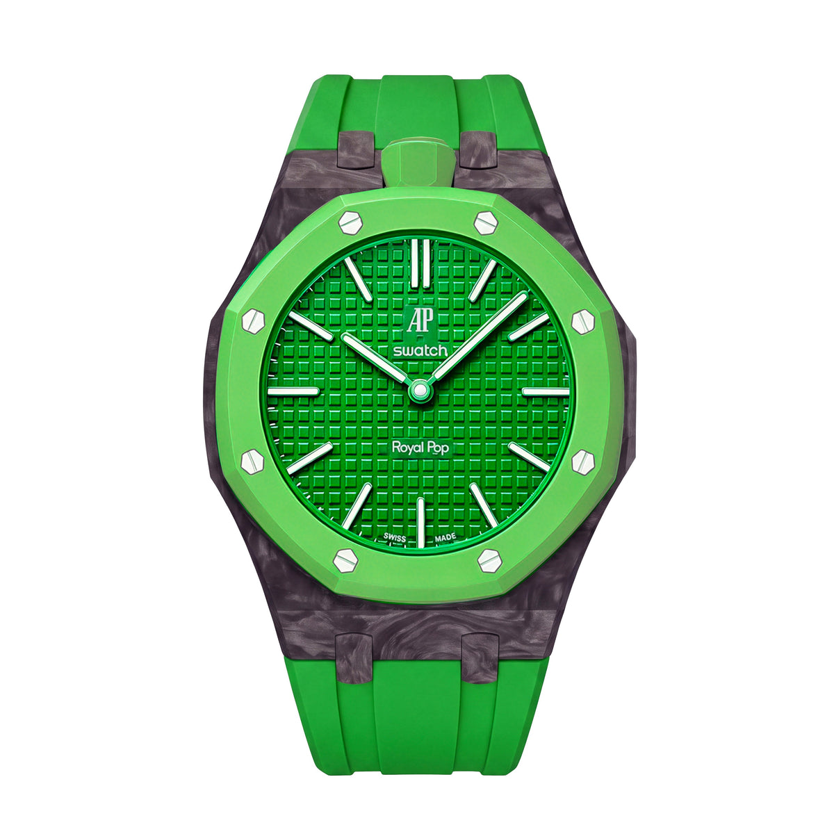 Royal Oak Pop Exclusive Gehäuse aus Karbonfaser & Silikonarmband