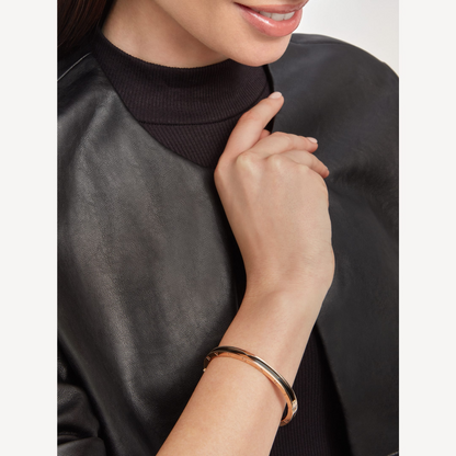 [⭐⭐JeweliWhal]ZERO 1 PINK GOLD WITH BLACK CERAMIC BRACELET