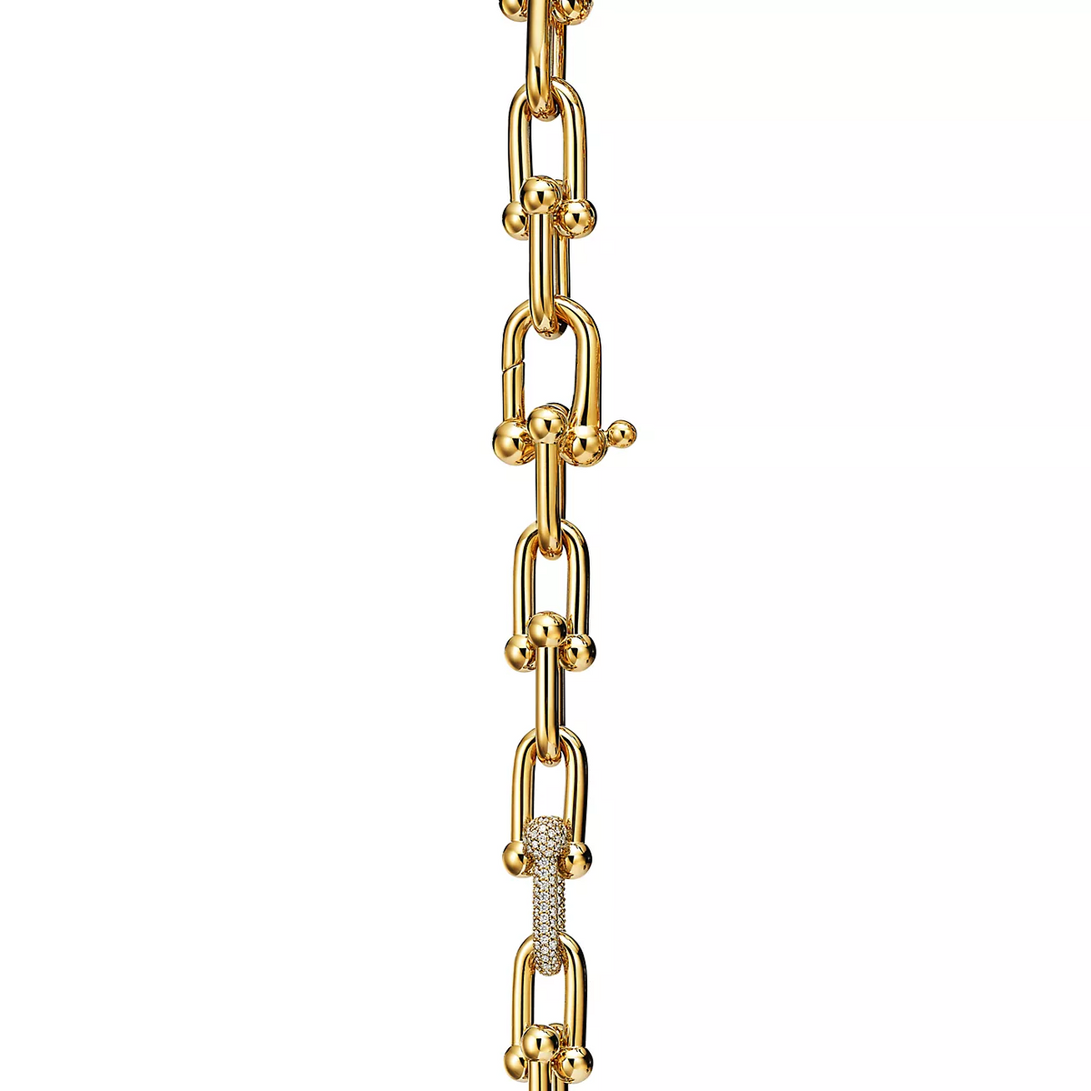 [JeweliWhal]HARDWEAR LARGE LINK GOLD DIAMOND BRACELET