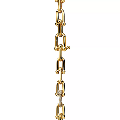 [JeweliWhal]HARDWEAR LARGE LINK GOLD DIAMOND BRACELET