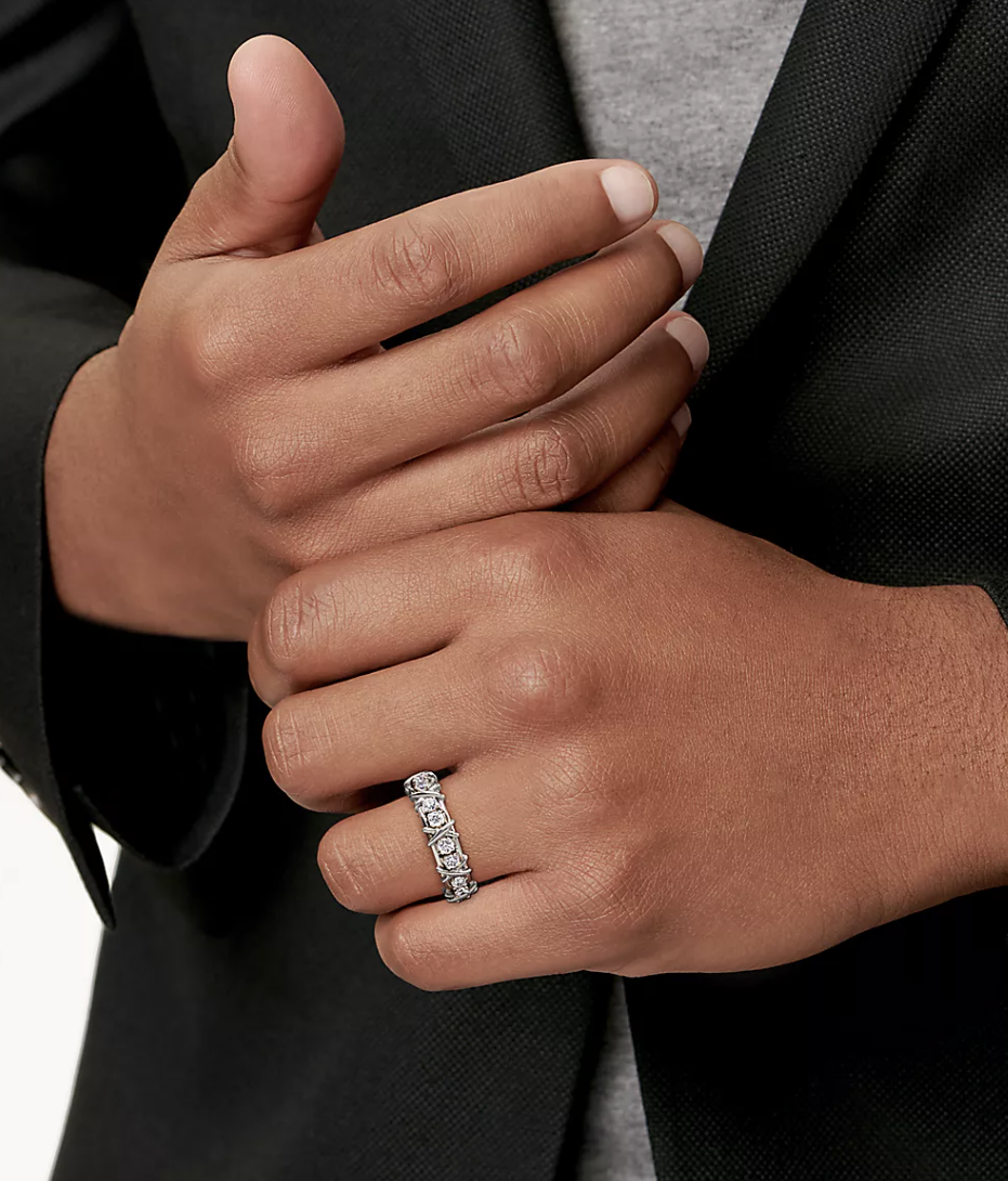 [JeweliWhal]SIXTEEN STONE SILVER RING