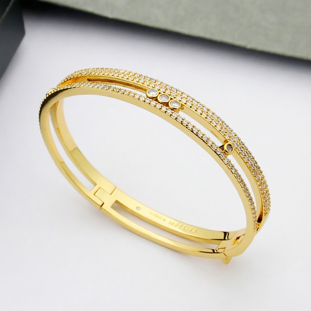 [⭐⭐JeweliWhal]Move Romane pavé bangle