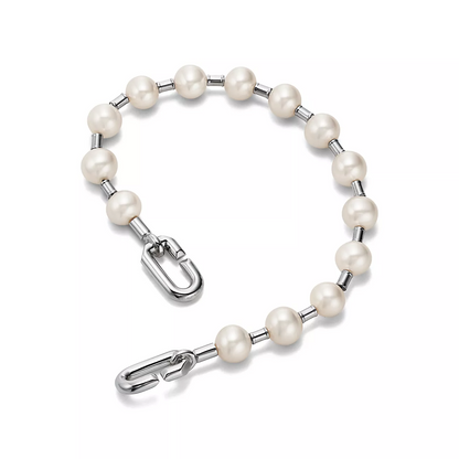 [JeweliWhal]PEARL 7-8MM SILVER BRACELET