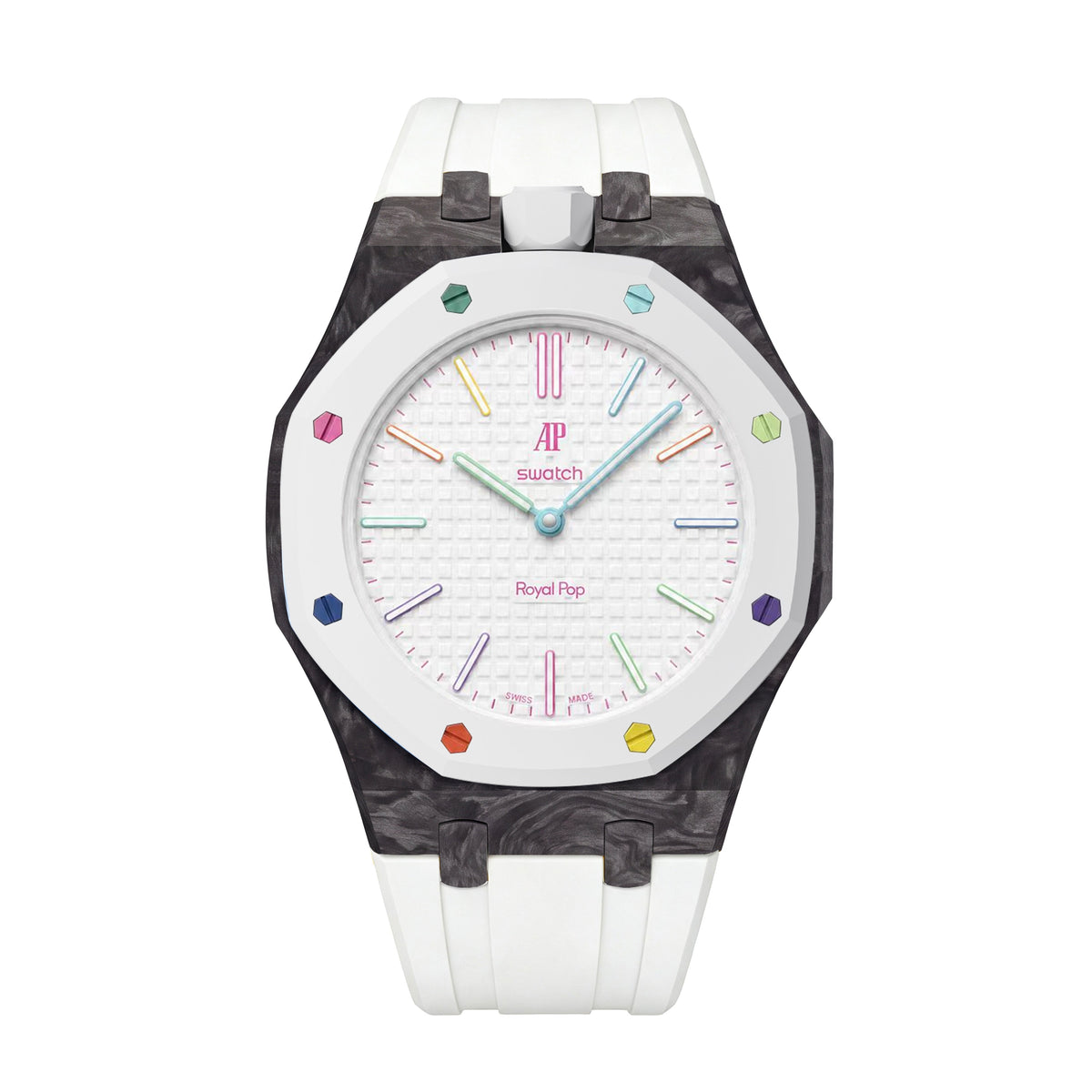 Royal Oak Pop Exclusive Gehäuse aus Karbonfaser & Silikonarmband