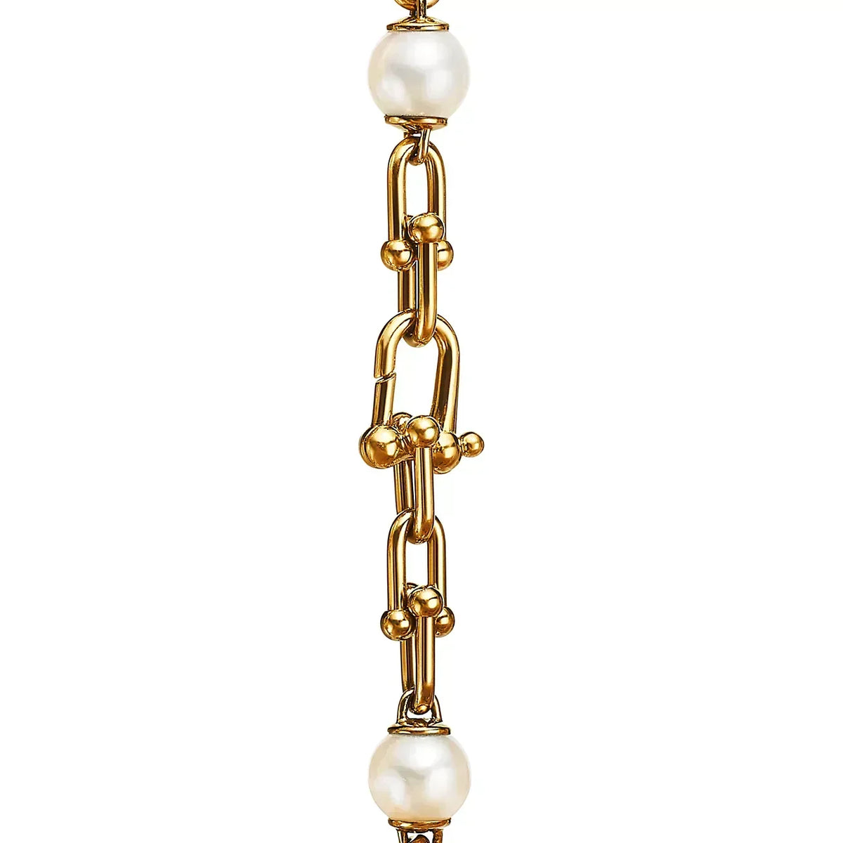 [JeweliWhal]LINK BRACELET GOLD WITH FRESHWATER PEARLS