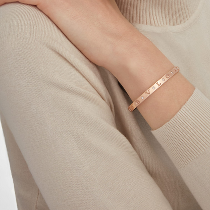 [⭐⭐JeweliWhal]ZERO 1 PINK GOLD 12 DIAMONDS BRACELET
