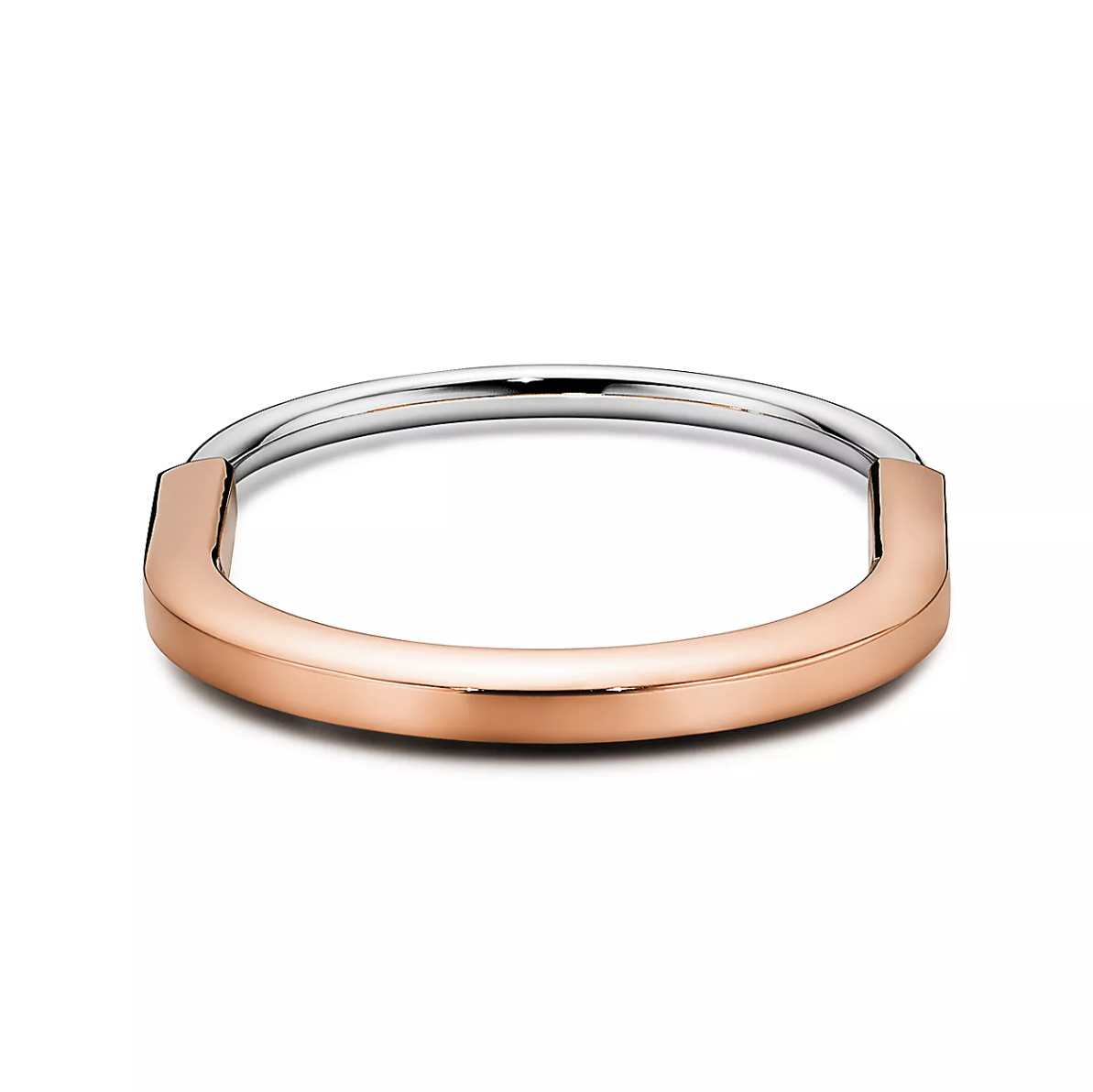 [JeweliWhal]LOCK BRACELET ROSE AND WHITE GOLD