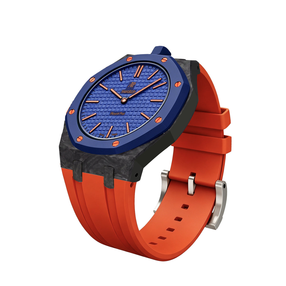 Royal Oak Pop Exclusive Gehäuse aus Karbonfaser & Silikonarmband