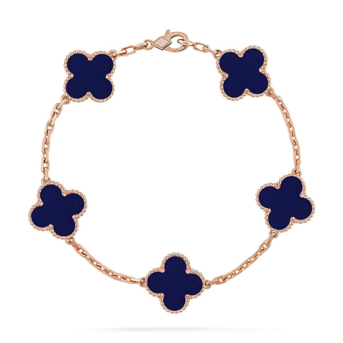 [⭐⭐JeweliWhal]KOLLEKTION CLOVER ARMBAND MIT 5 MOTIVEN AUS LAPISLAZULI