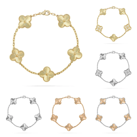 [⭐⭐JeweliWhal] CLOVER 5 MOTIF LASER BRACELET COLLECTION